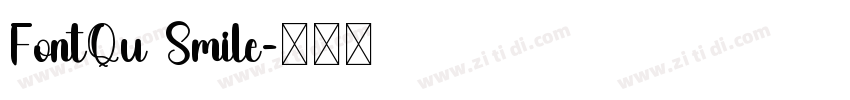 FontQu Smile字体转换